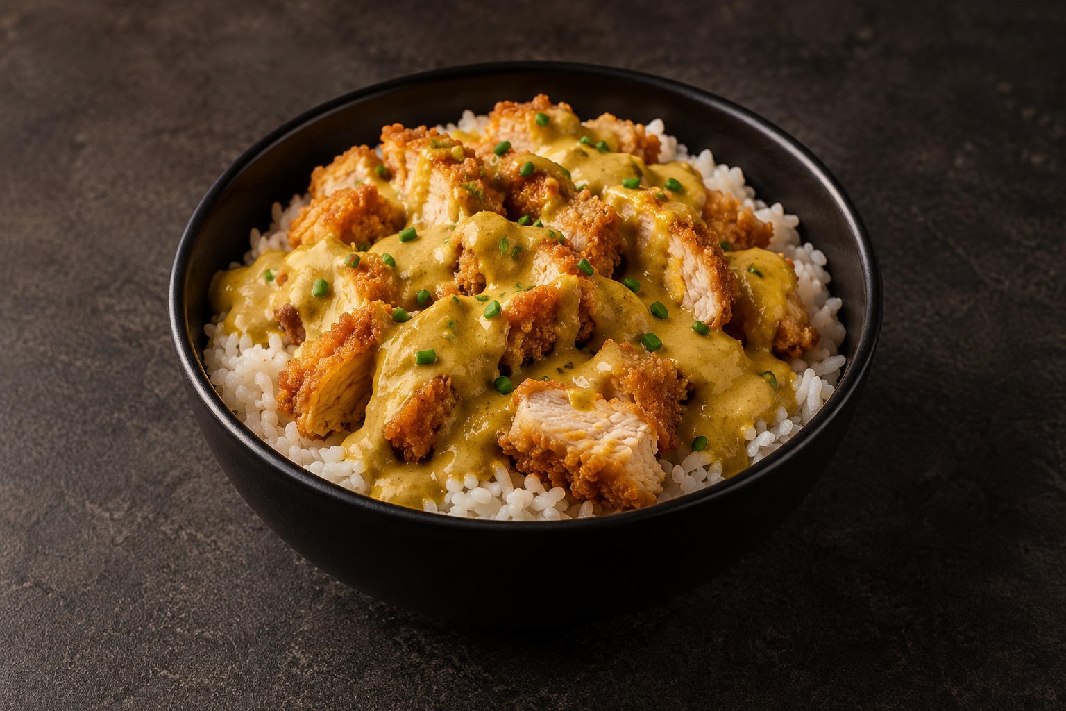 Crousty Curry : bowl de riz, visuel de présentation