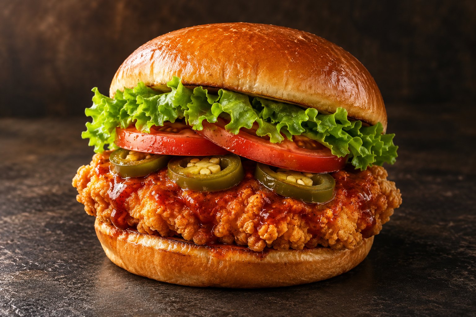 Menu burger spicy, visuel de présentation