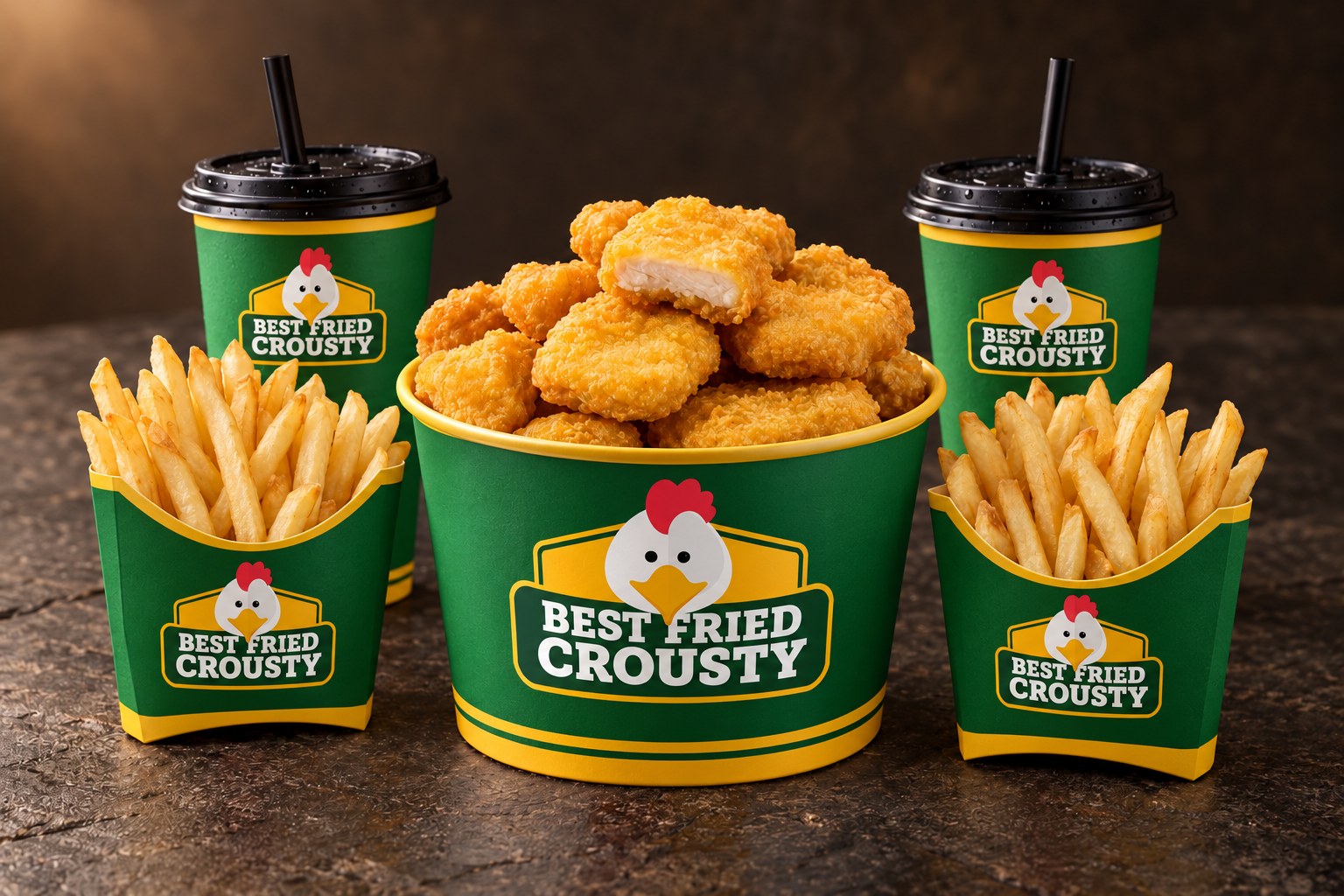 Bucket nuggets — visuel de présentation
