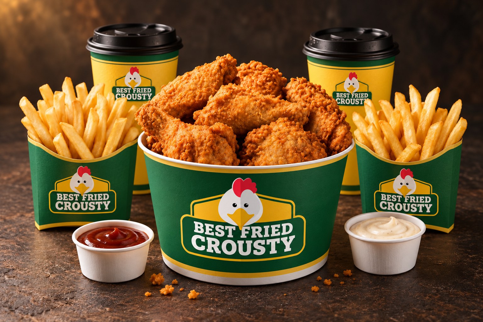 Bucket hot wings — visuel de présentation