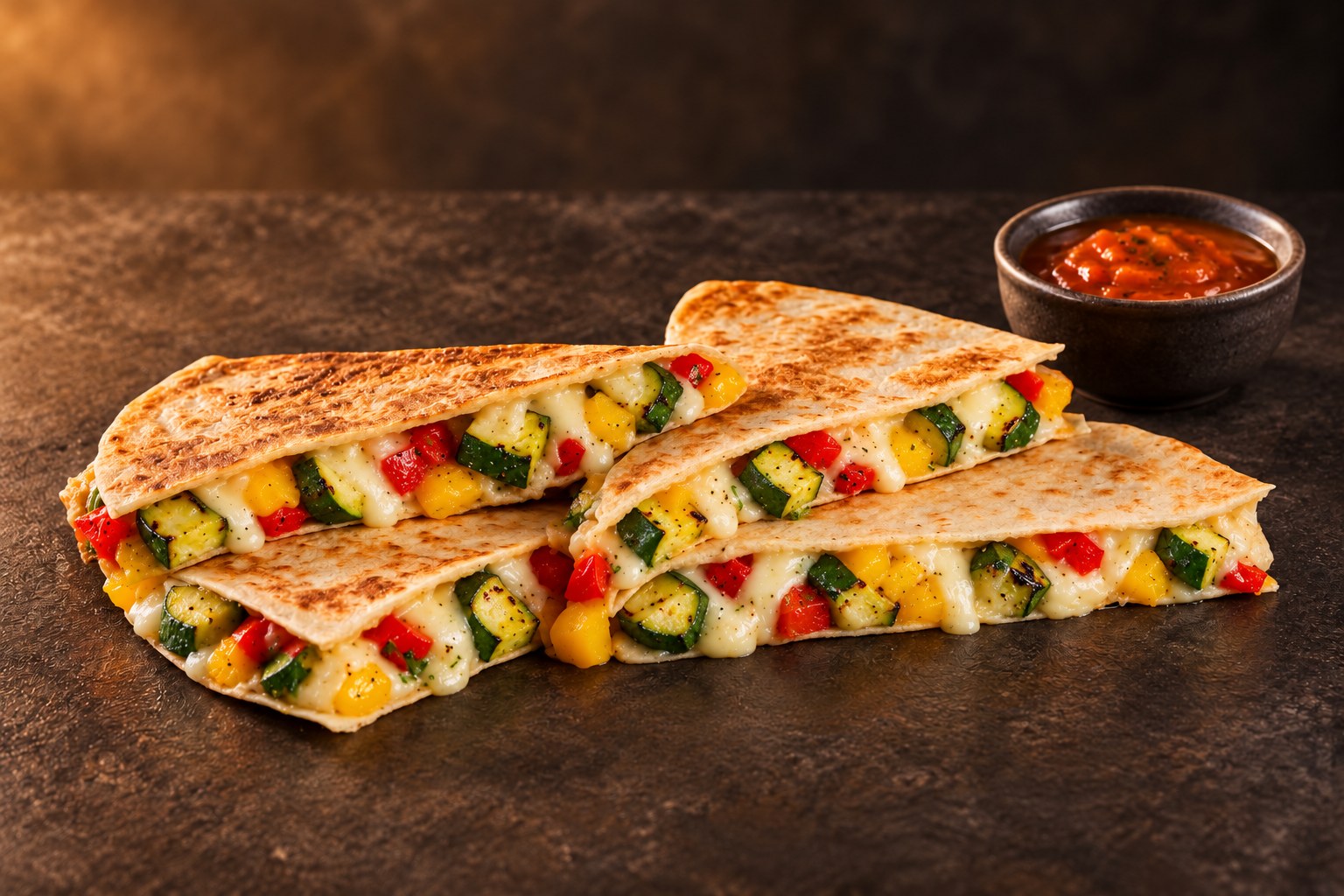 Quesadilla végétarienne — visuel de présentation
