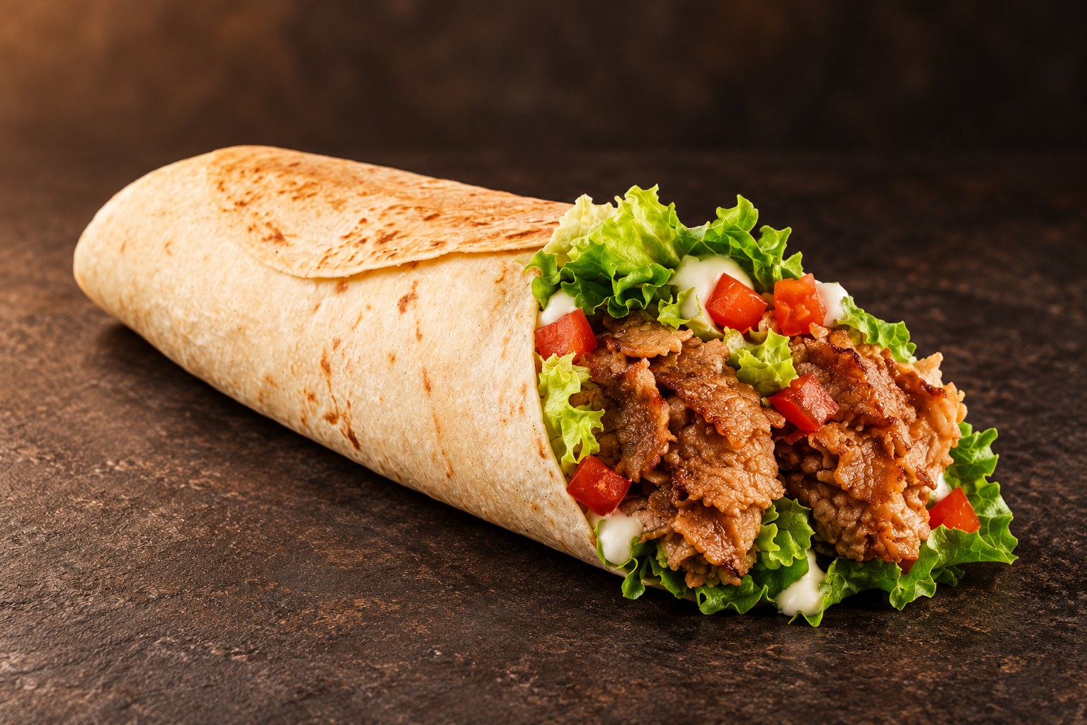 Menu wrap kebab, visuel de présentation